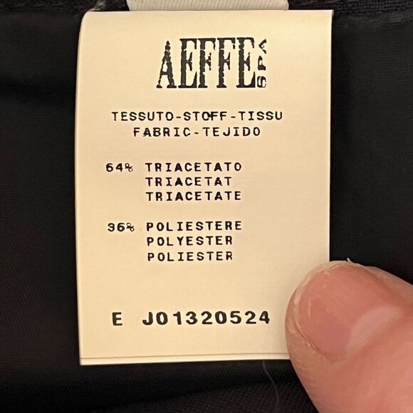 Moschino Black Pencil Skirt Front Left Slit Size 8 - Picture 8 of 11